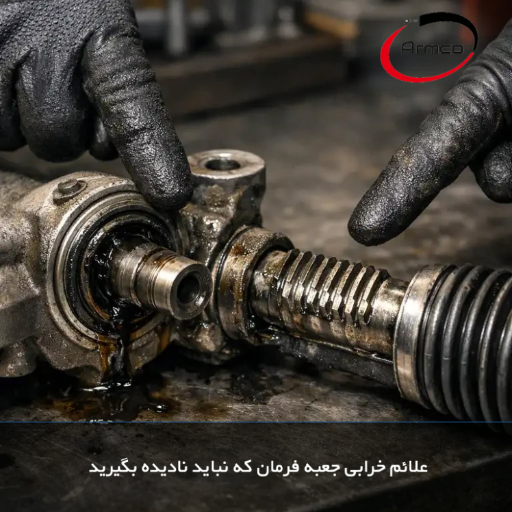 علائم خرابی جعبه فرمان که نباید نادیده بگیرید | راهنمای کامل تشخیص و تعمیر